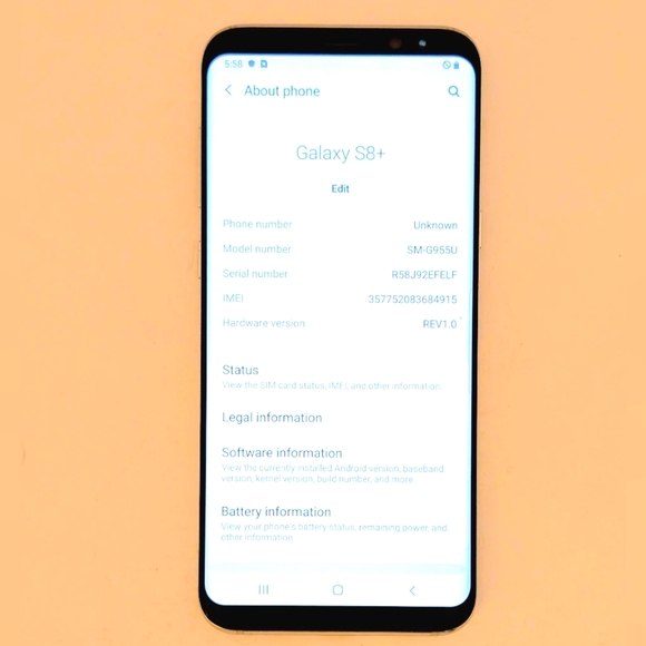 Galaxy S8+ Samsung TracFone  SM-G955U - 64GB  Smartphone - Picture 4 of 6